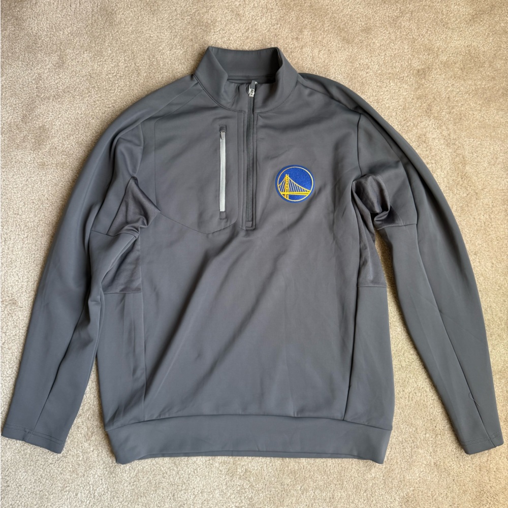 Gray GS Warriors Quarter-Zip Pullover